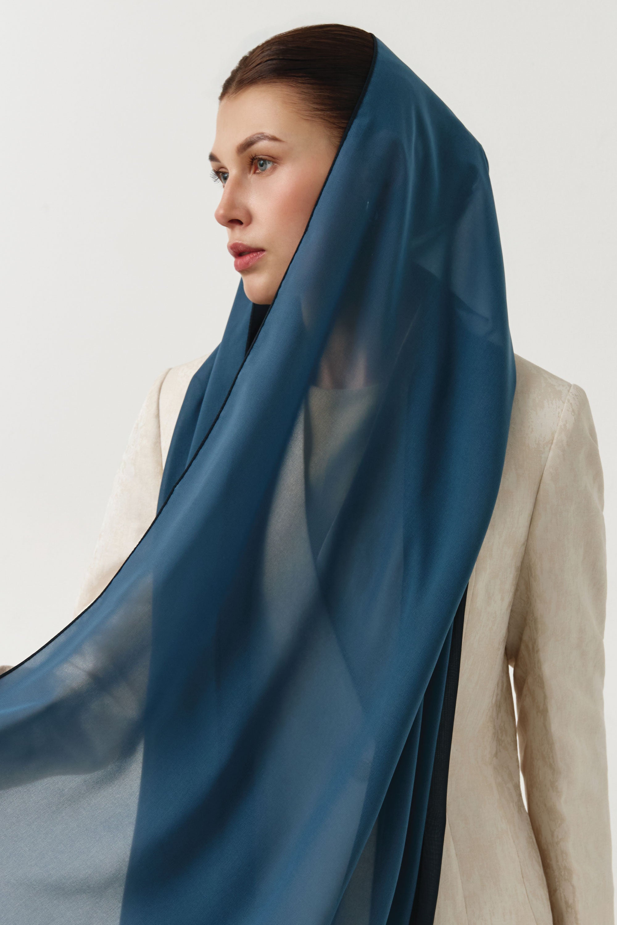 Two Tone Hijab  - Ocean