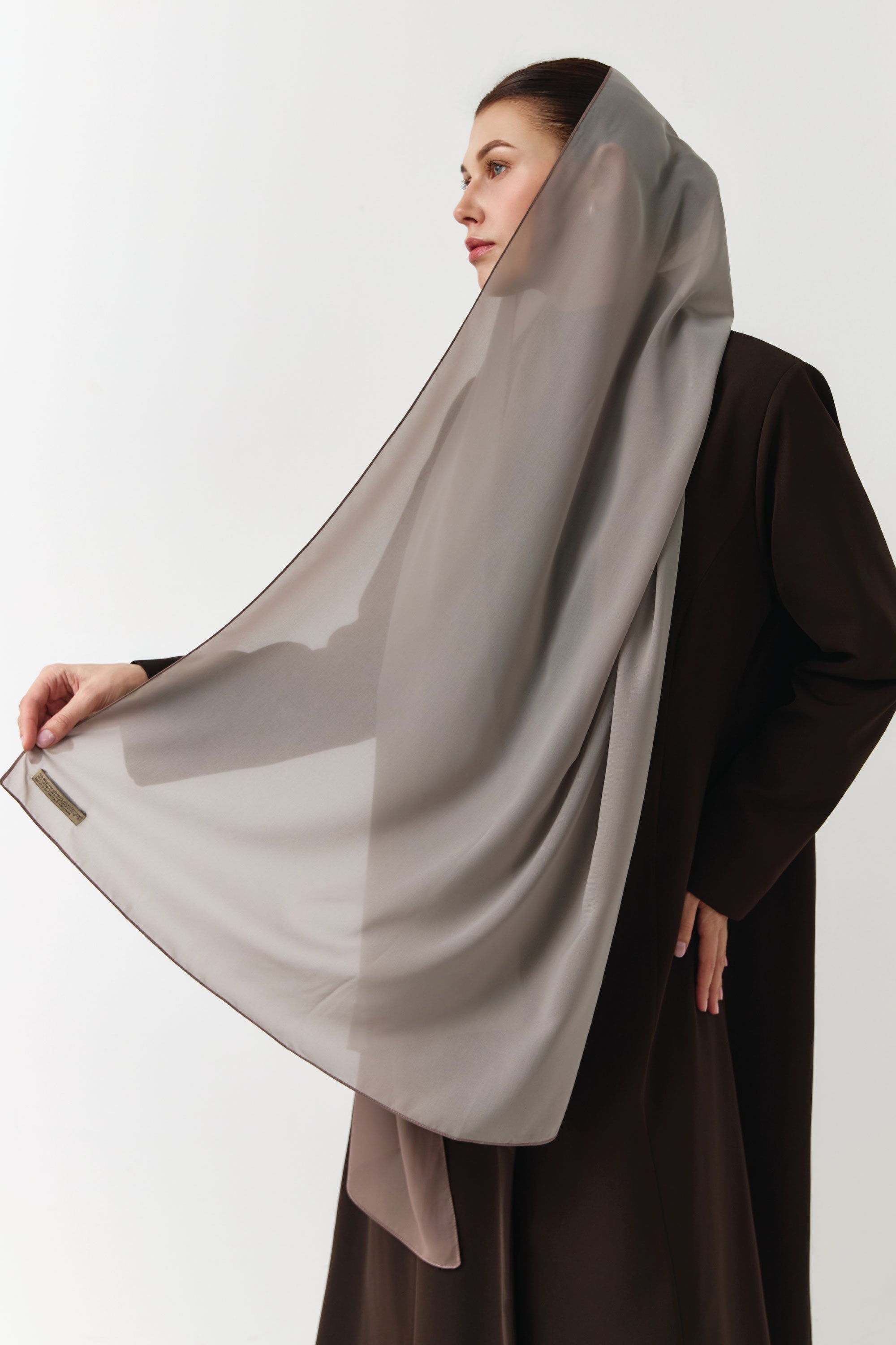 Two Tone Hijab  - Sand
